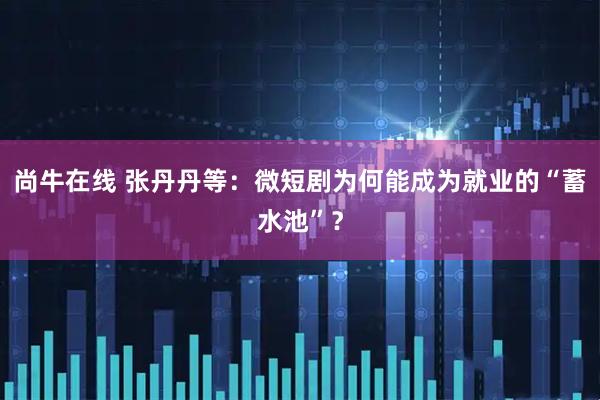尚牛在线 张丹丹等:微短剧为何能成为就业的“蓄水池”?