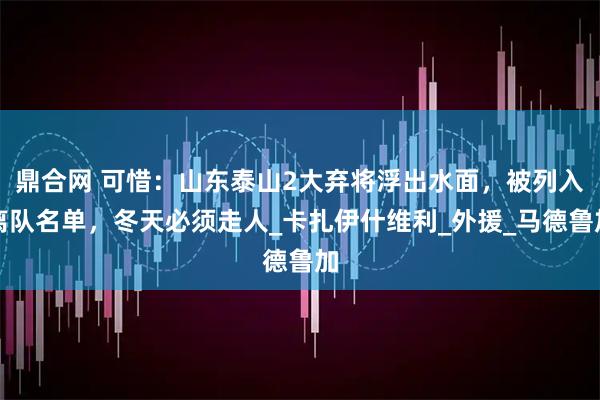 鼎合网 可惜：山东泰山2大弃将浮出水面，被列入离队名单，冬天必须走人_卡扎伊什维利_外援_马德鲁加
